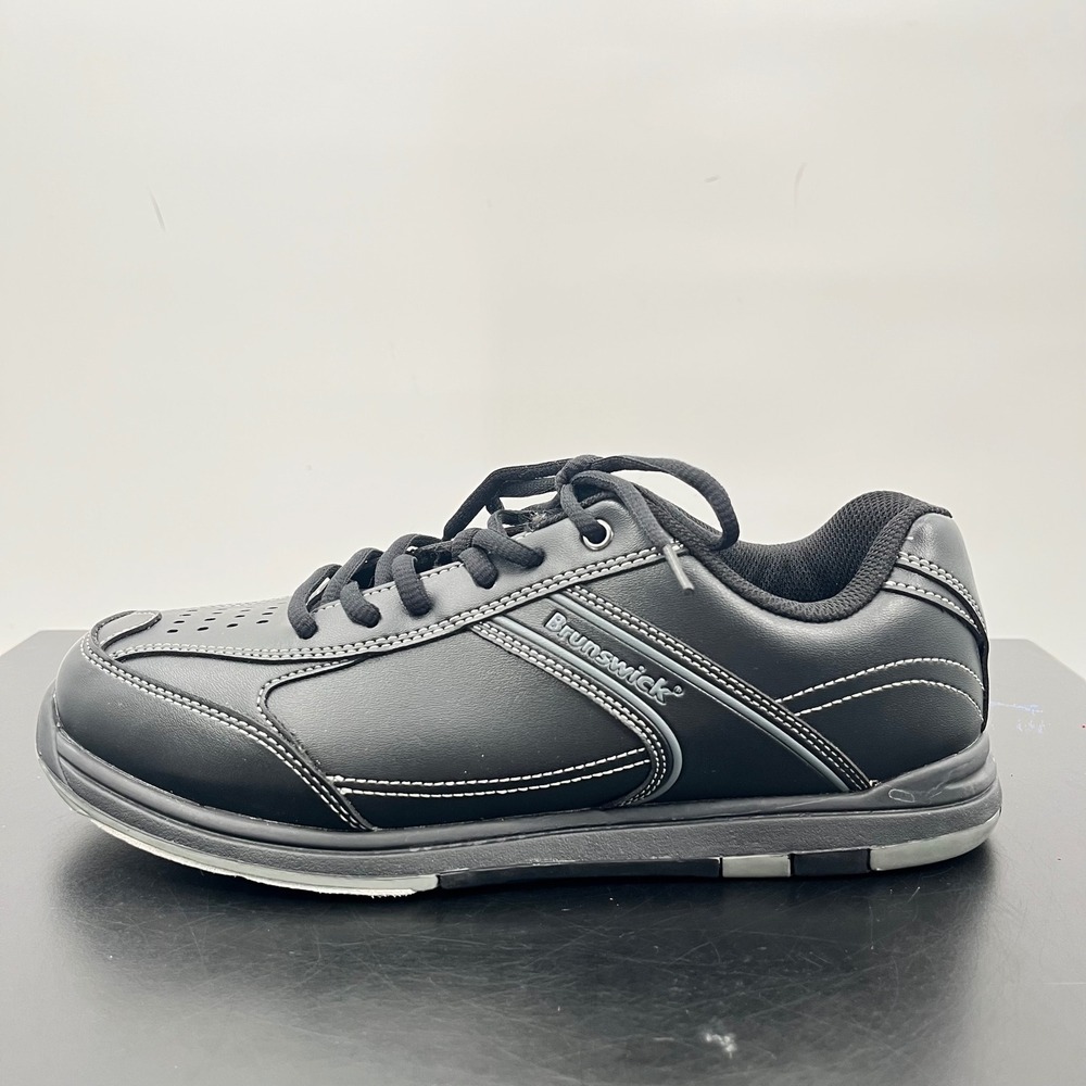 Brunswick Flyer Bowling Shoes Men Size 9 Black FlexSlide Technology M-001
